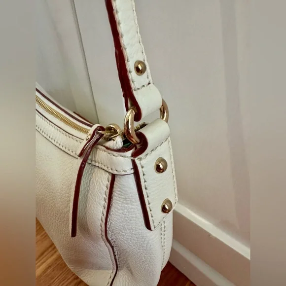 Kate Spade Shoulder Bag in Cream White Leather - Vintage Y2K Style - Neutral - Picture 6 of 9